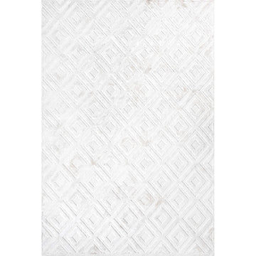 Portmany Neutral Diamond Trellis Indoor/outdoor Area Rug